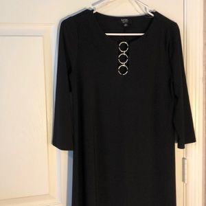 Modern sleek black dress